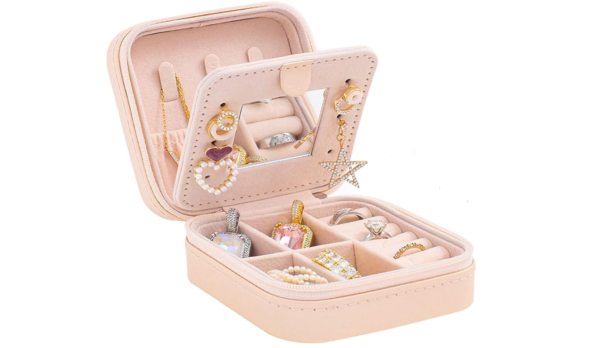 KElofoN Travel Jewelry Case and Organizer with Mirror