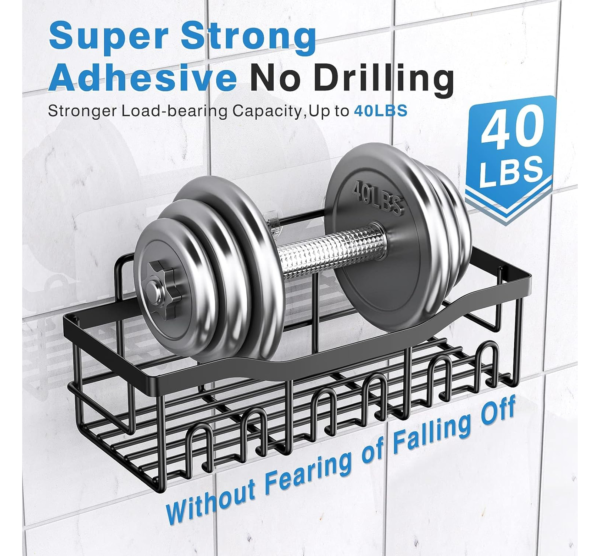 EUDELE Adhesive Shower Caddy (5 Pack) - Image 3