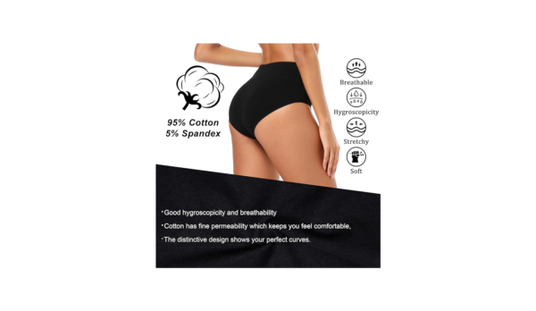Amazon Essentials Women's Cotton Bikini Brief Underwear (Multipack) - Image 3