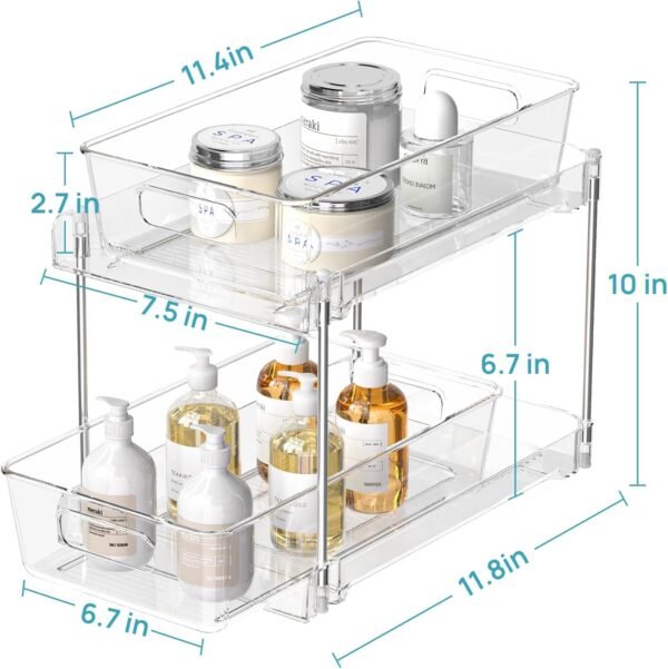 Vtopmart 4 Pack Bathroom Organizer - Image 2