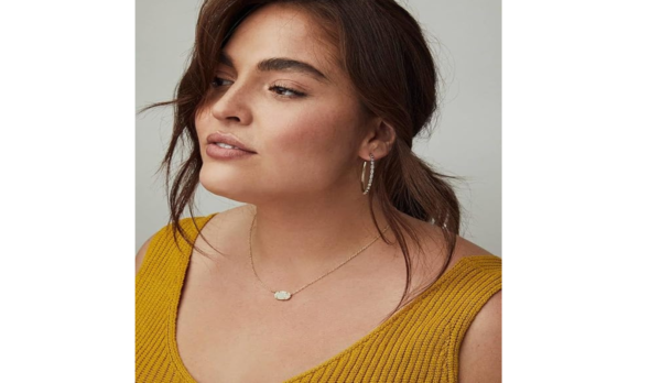 Kendra Scott Elisa Pendant Necklace for Women, 14k Gold-Plated - Image 2